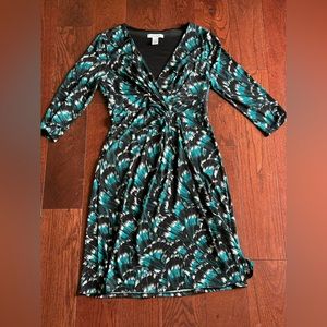 White House Black Market 3/4 Length Sleeve Dress